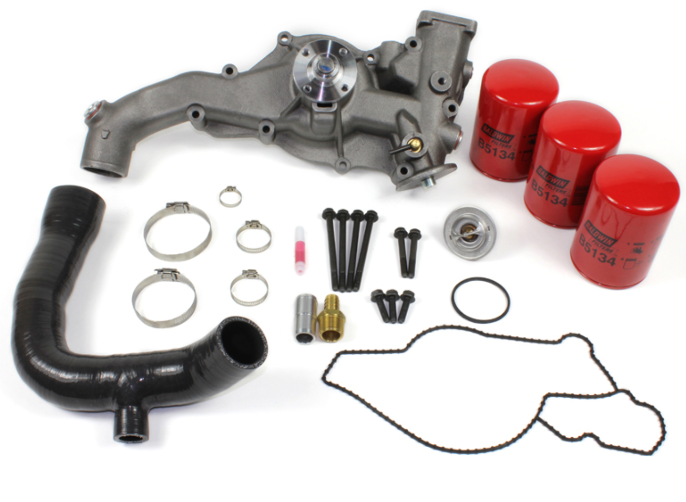 DieselSite 7.3L Powerstroke Water Pump with Coolant Filter