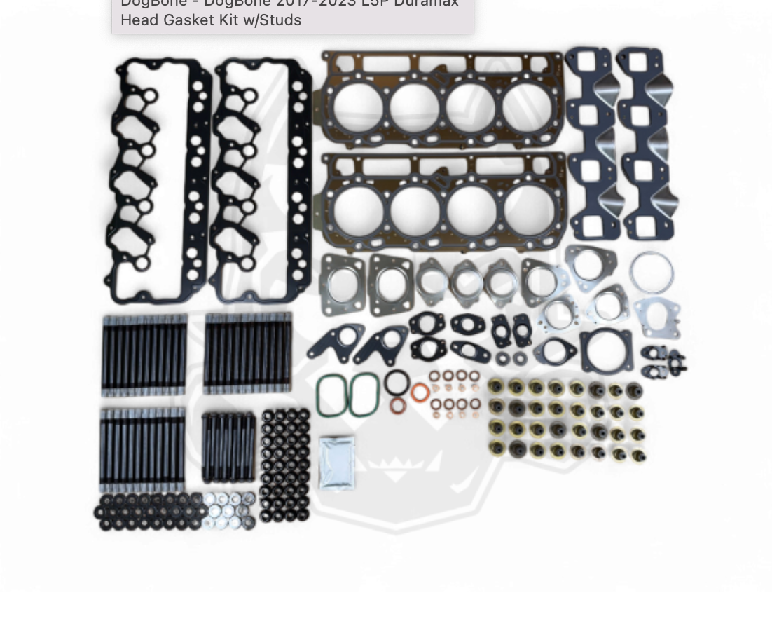 DogBone 2017-2023 L5P Duramax Head Gasket Kit w/Studs