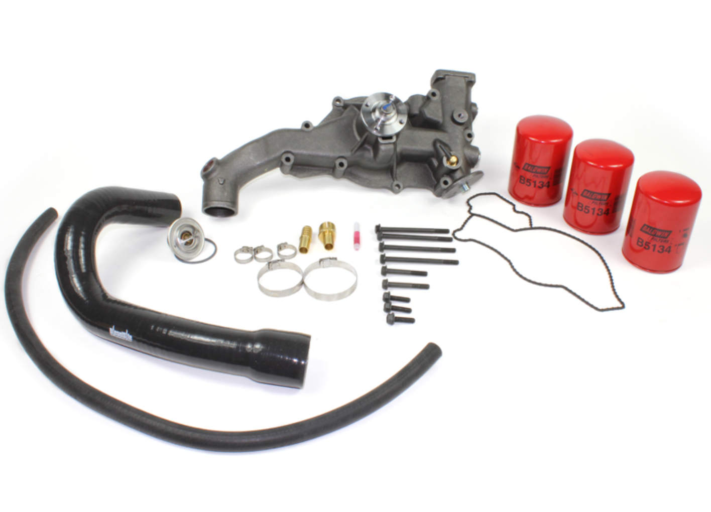 DieselSite 7.3L Powerstroke Water Pump with Coolant Filter