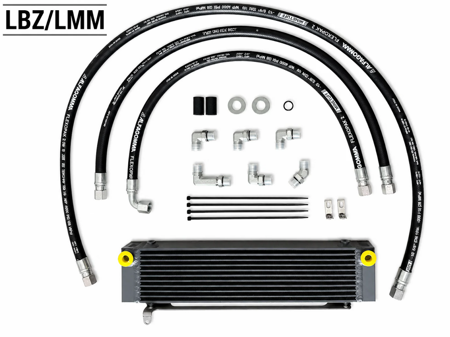 01-16 Duramax 5/8" Transmission Cooler Line Kit with Fluidyne Transmission Cooler Package