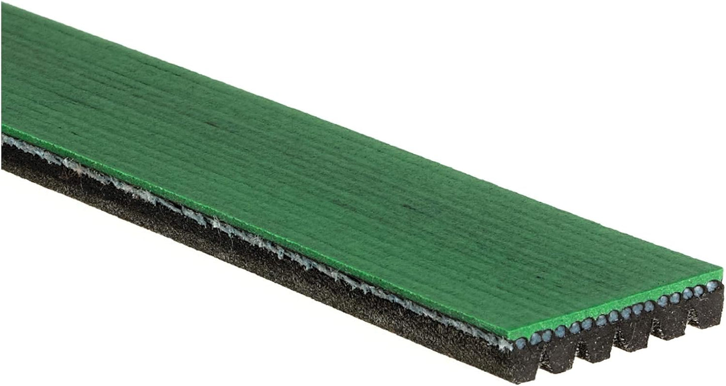 LML Single Alternator Serpentine Belt- Gates K061187HD FleetRunner Micro-V Serpentine Drive Belt , Green