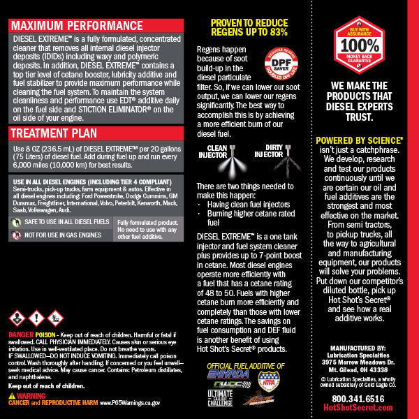 Hot Shot's Secret Diesel Extreme Fuel Additive- 1 QT
