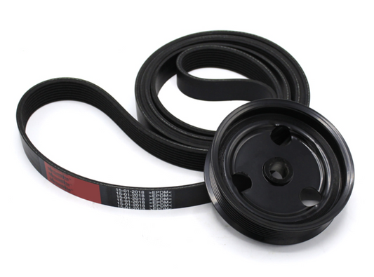 DieselSite Power Steering Pulley Kit (Overdrive) for 1994-2006 Ford Powerstroke Trucks