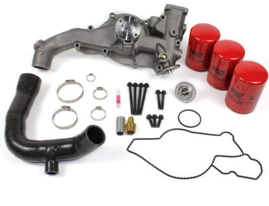 DieselSite 7.3L Powerstroke Water Pump with Coolant Filter