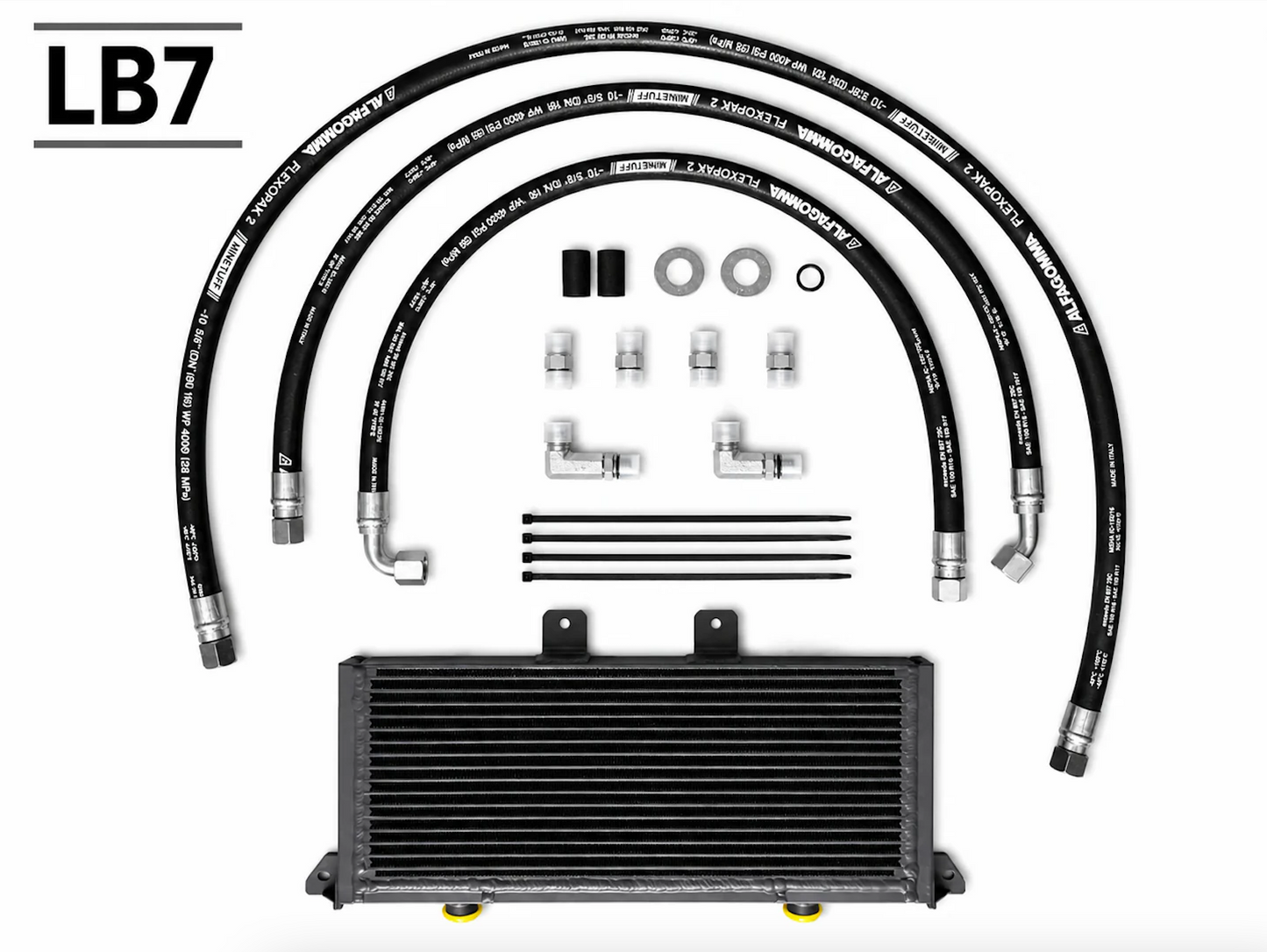 01-16 Duramax 5/8" Transmission Cooler Line Kit with Fluidyne Transmission Cooler Package