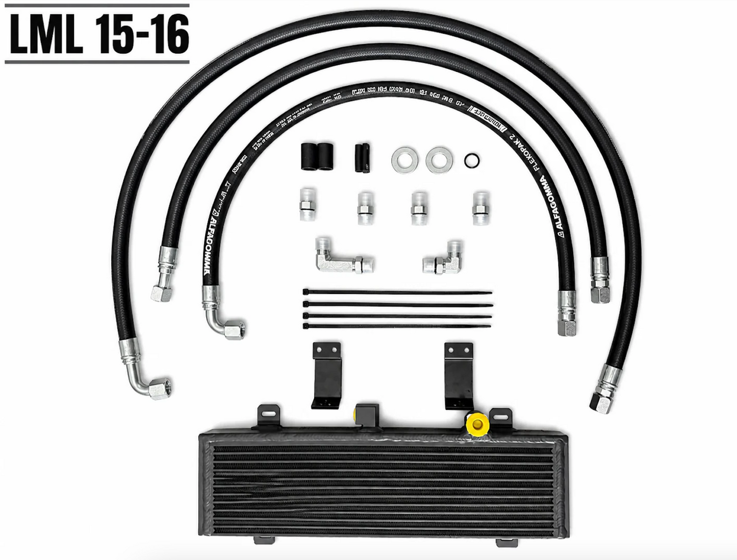 01-16 Duramax 5/8" Transmission Cooler Line Kit with Fluidyne Transmission Cooler Package